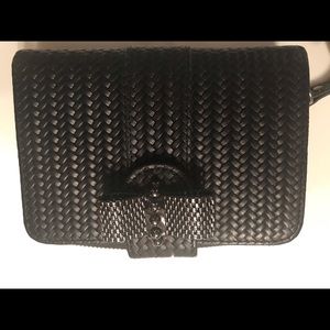 Louboutin black leather wallet/clutch